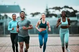 Achieving the Perfect Tone: How Often Should You Exercise for Results? 3 image of man and 3 women doing cardio exercise Camberley to help tone and remove fat from the body.